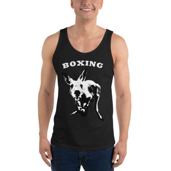 Funny Kangaroo in Boxing Gloves Unisex Tank Top - Image 2