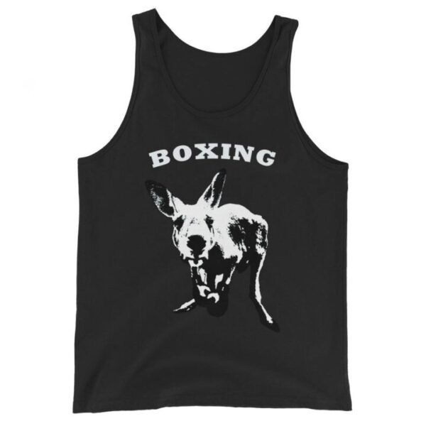 Funny Kangaroo in Boxing Gloves Unisex Tank Top - Image 3