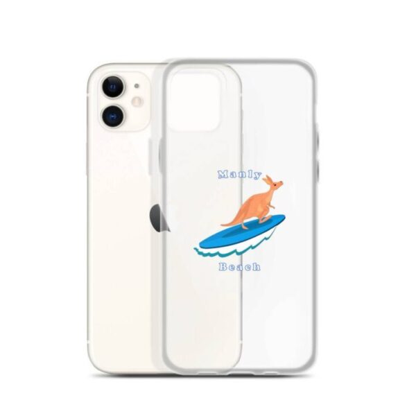 iPhone Case Kangaroo surfing on surf board in Manly Beach Sydney - Image 3