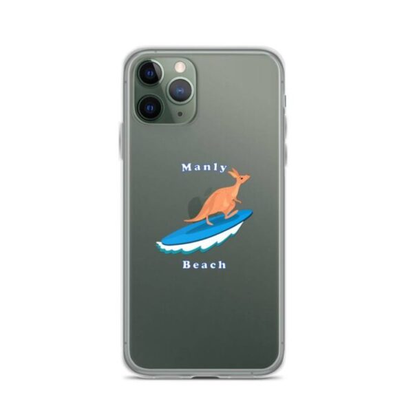 iPhone Case Kangaroo surfing on surf board in Manly Beach Sydney - Image 4