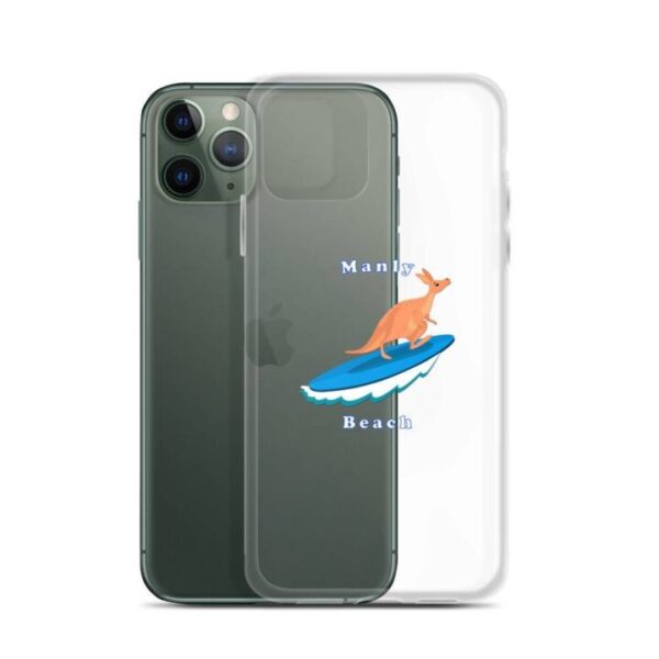 iPhone Case Kangaroo surfing on surf board in Manly Beach Sydney - Image 5