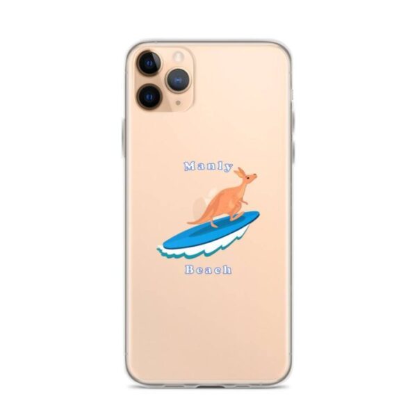 iPhone Case Kangaroo surfing on surf board in Manly Beach Sydney - Image 6