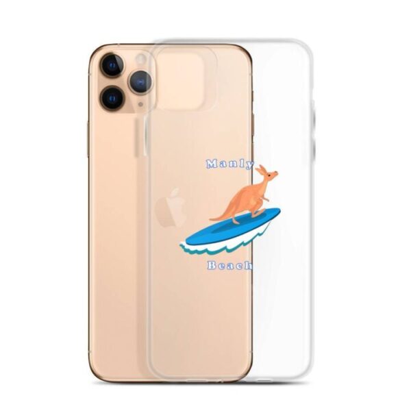 iPhone Case Kangaroo surfing on surf board in Manly Beach Sydney - Image 7