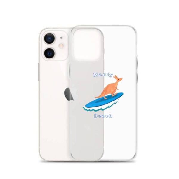 iPhone Case Kangaroo surfing on surf board in Manly Beach Sydney - Image 9