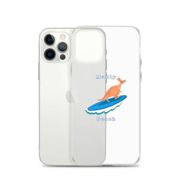 iPhone Case Kangaroo surfing on surf board in Manly Beach Sydney - Image 13