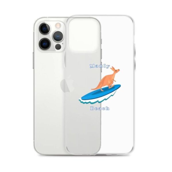 iPhone Case Kangaroo surfing on surf board in Manly Beach Sydney - Image 15