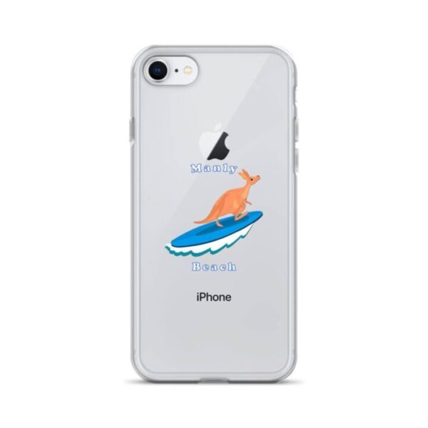 iPhone Case Kangaroo surfing on surf board in Manly Beach Sydney - Image 18