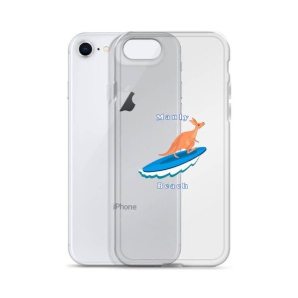 iPhone Case Kangaroo surfing on surf board in Manly Beach Sydney - Image 19