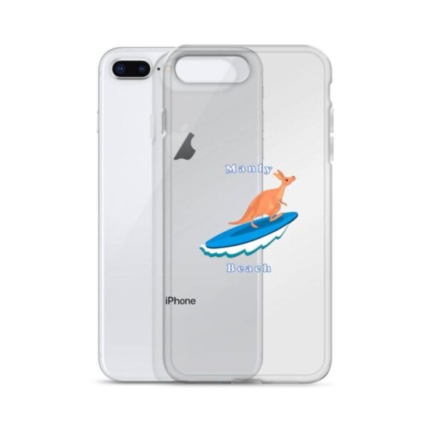 iPhone Case Kangaroo surfing on surf board in Manly Beach Sydney - Image 17