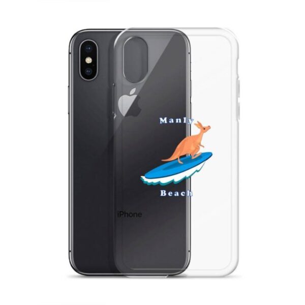 iPhone Case Kangaroo surfing on surf board in Manly Beach Sydney - Image 22