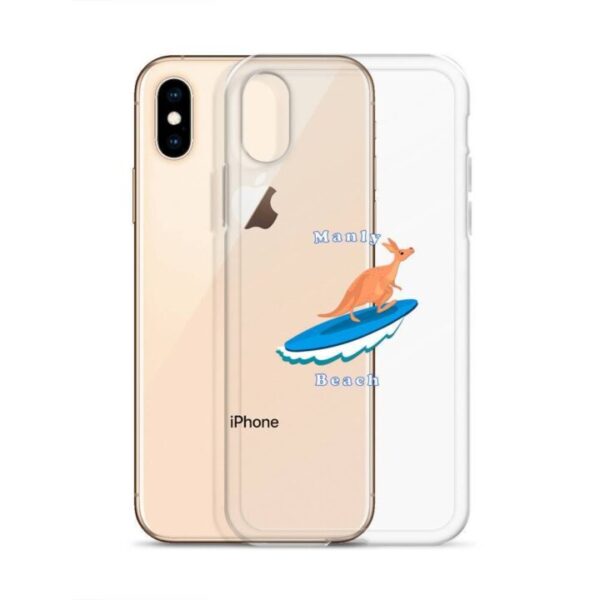 iPhone Case Kangaroo surfing on surf board in Manly Beach Sydney - Image 24