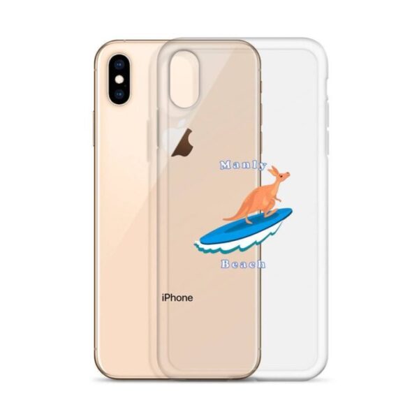 iPhone Case Kangaroo surfing on surf board in Manly Beach Sydney - Image 32