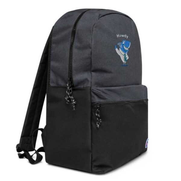 Cute shark Howdy Embroidered Champion Backpack - Image 4